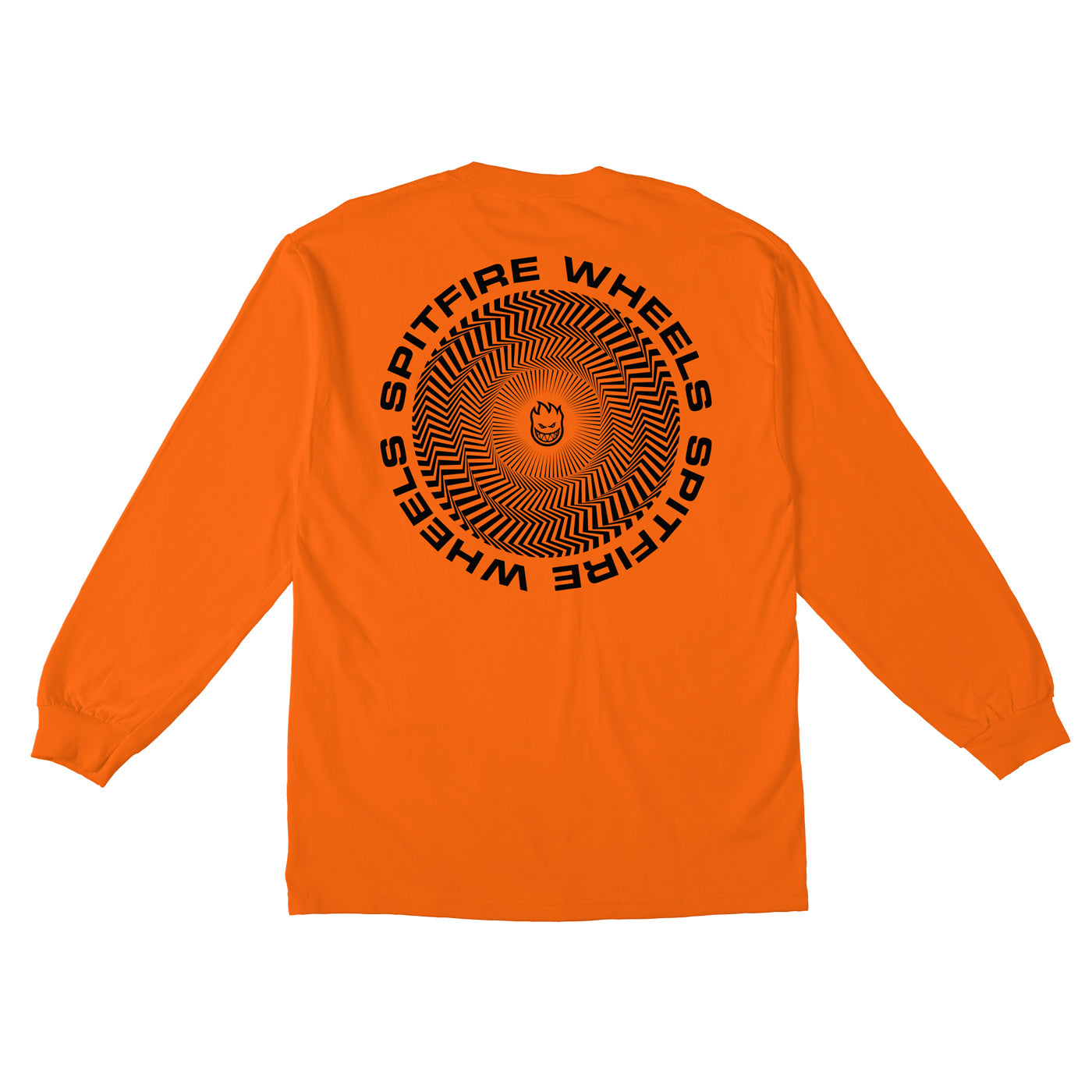 SF LS TEE CLSC VRTX ORG/BLK M