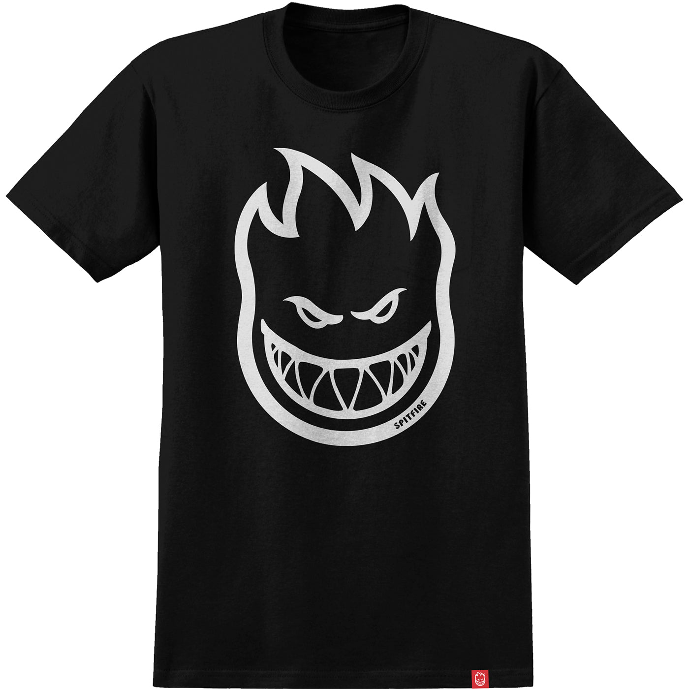 Spitfire - YOUTH TEE BIGHEAD - Black/White
