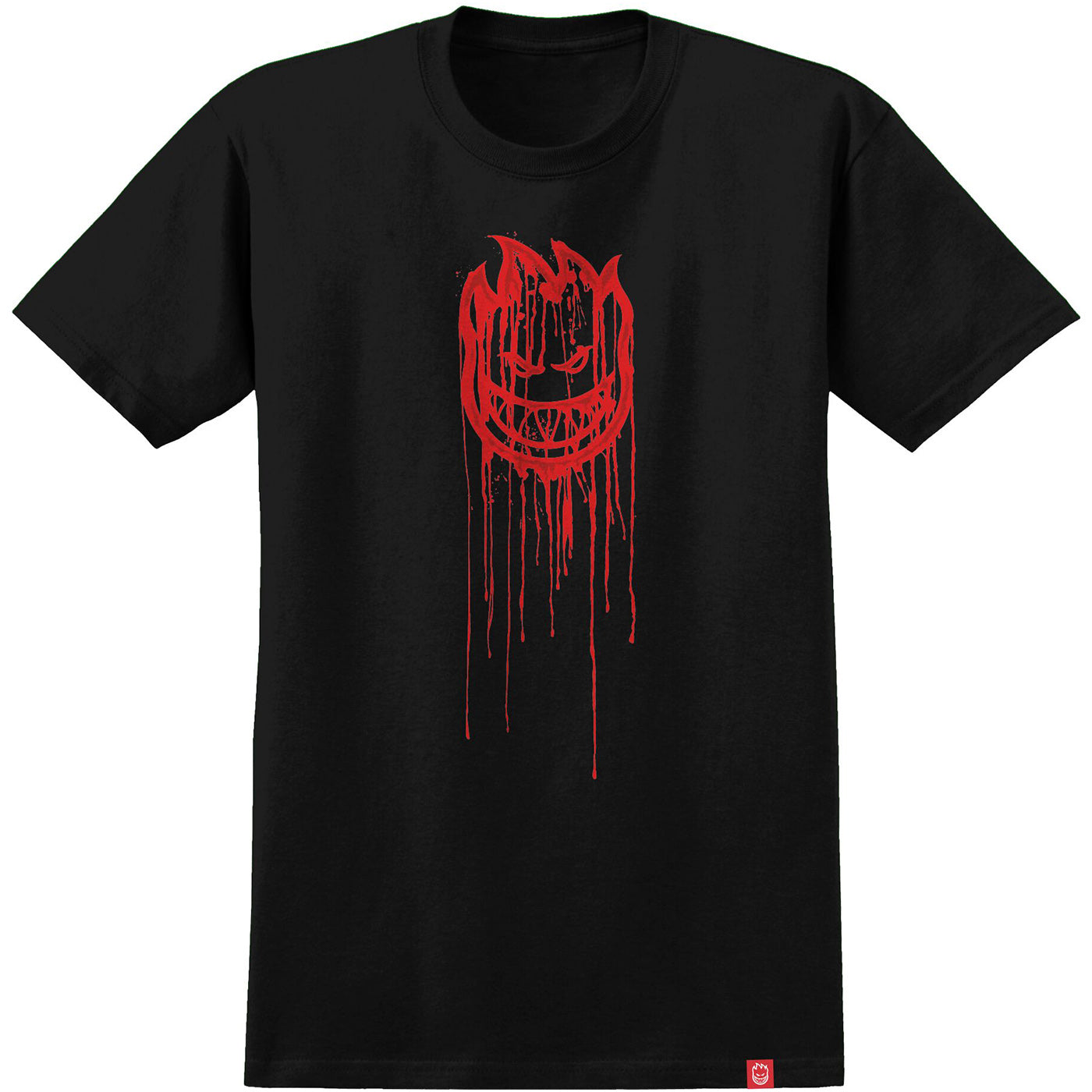 SF TEE BGHD DRIPPER BK/RD L