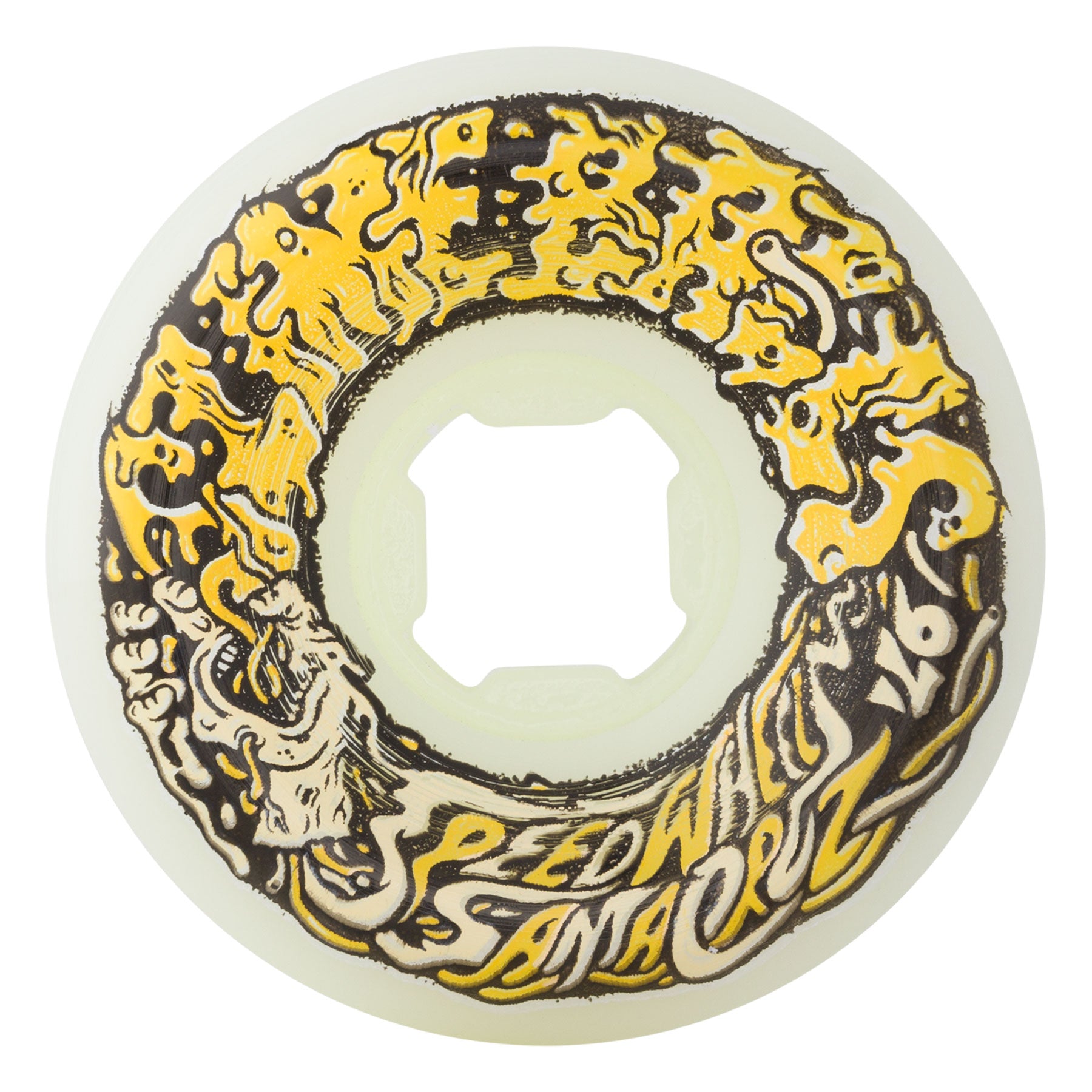 Slimeballs 56mm - 97A Vomit Mini White/Yellow - Skateboard Wheels