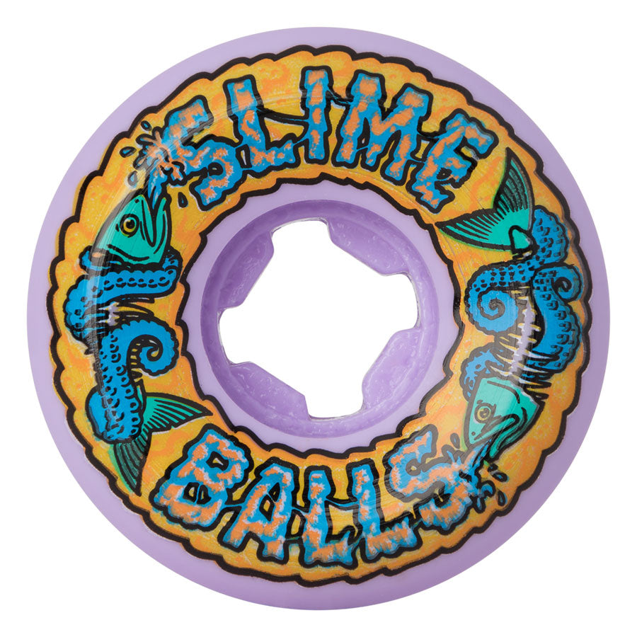 Slimeball 54.5 - 99A Fish balls Purple - Skateboard Wheels