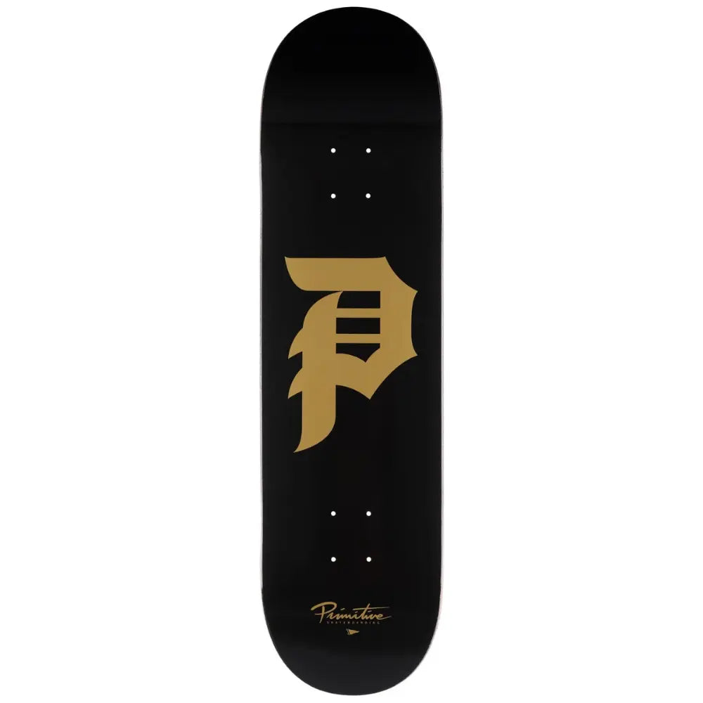 Primitive 8.5 - Dirty Black/Gold - Skateboard Deck