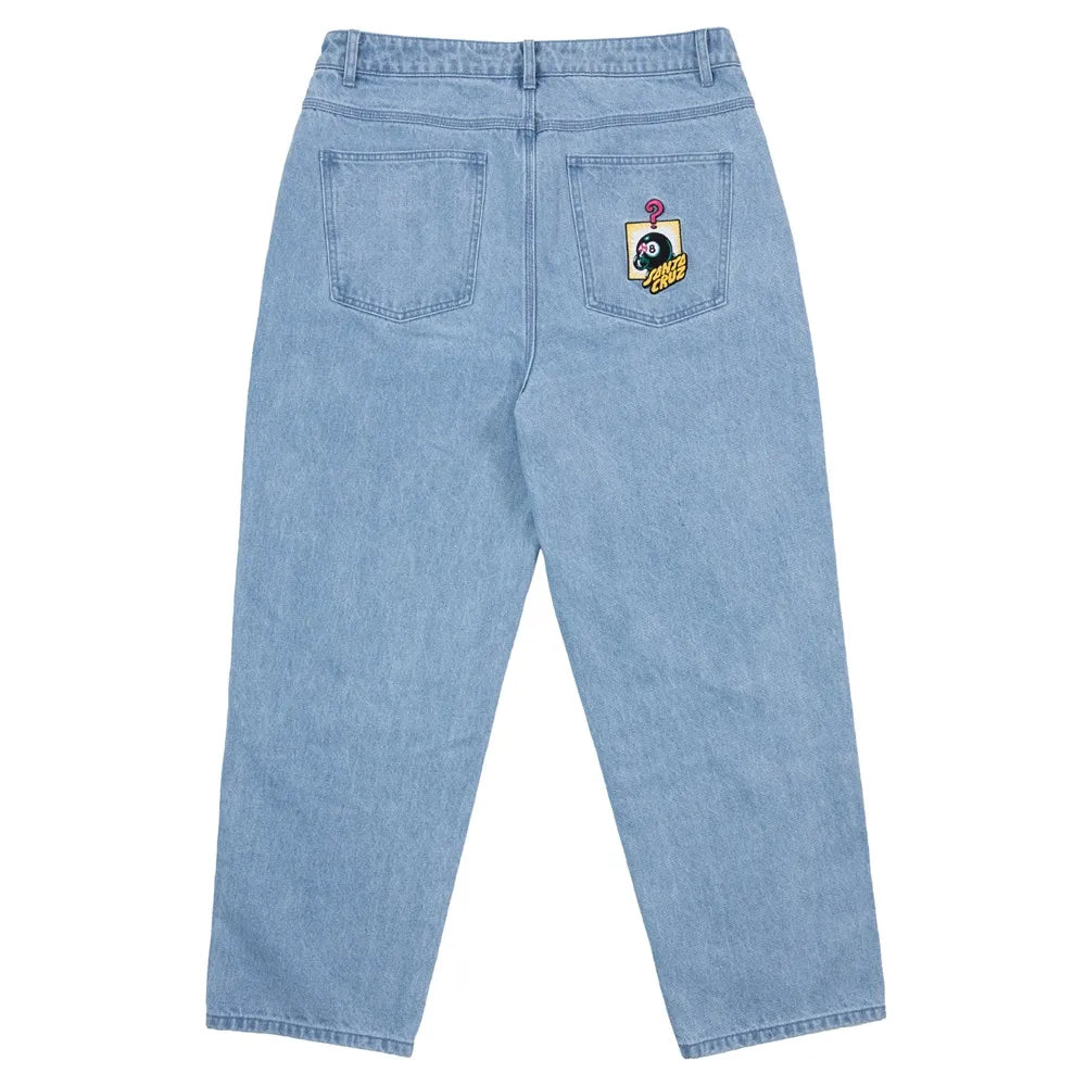 Santa Cruz - Winkowski 8ballr Comic Stack Baggy Fit Denim Jeans - Mid Blue
