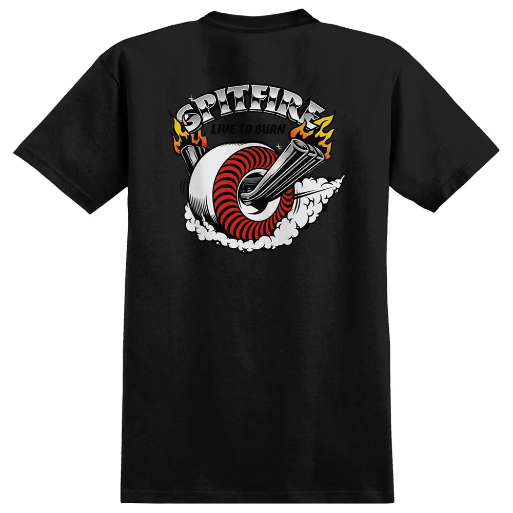 Spitfire - Burnout Black - Tee - Medium