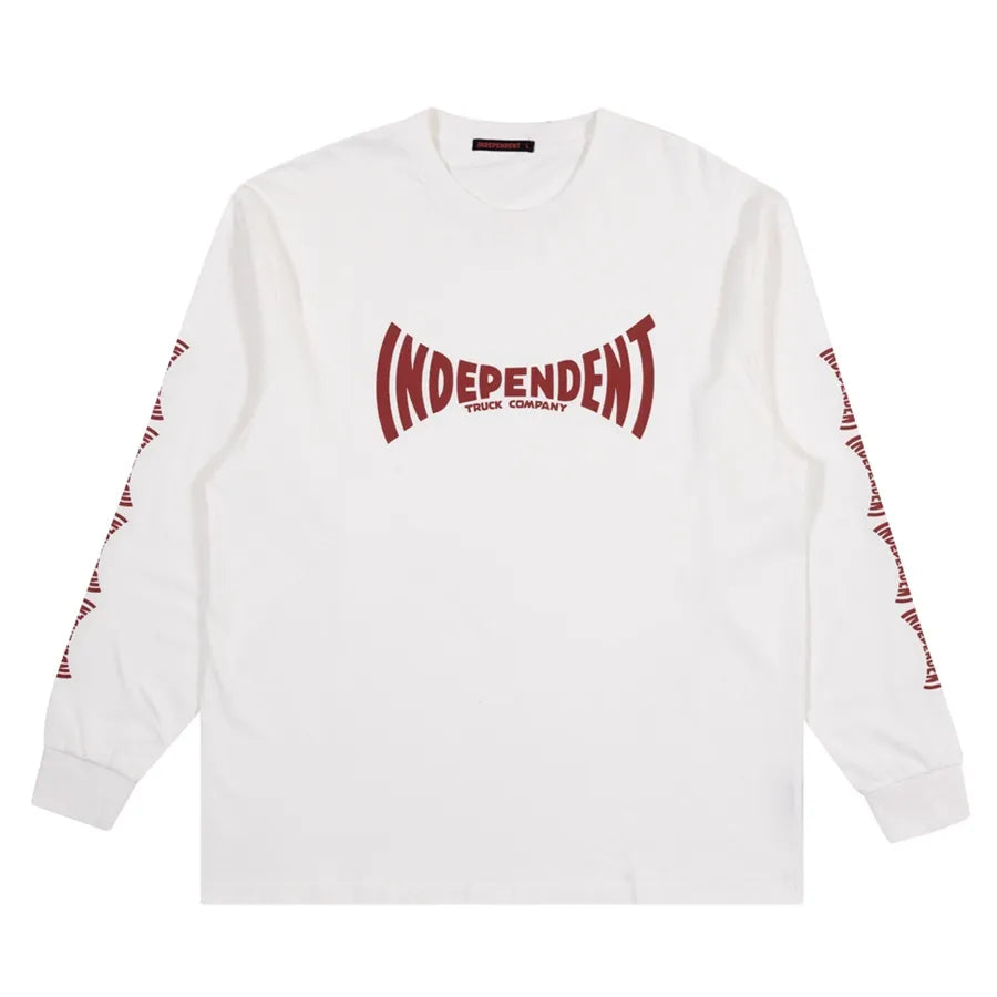 Independent - Span Original Fit Longsleeve Tee  - White / Red