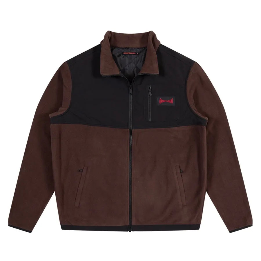 Independent - Span Panelled Zip Polar Jacket - Dark Chocolate
