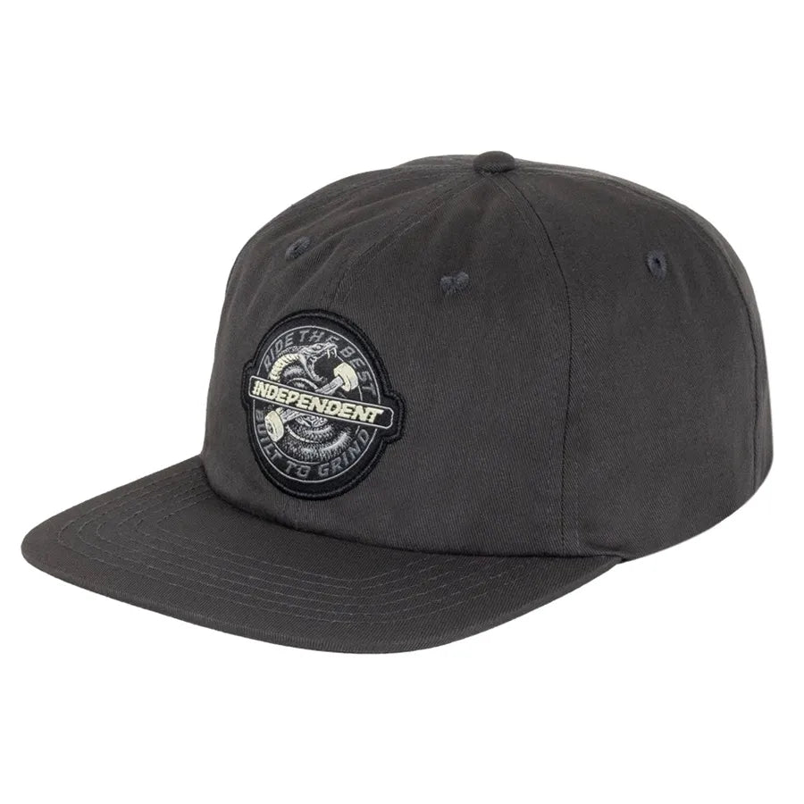 Independent - Speed Snake 6 Panel Strapback Hat - Vintage Black