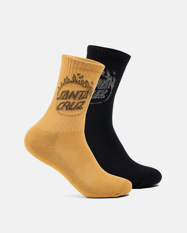 Santa Cruz - Burnt Opus Crew Socks - 2 Pack