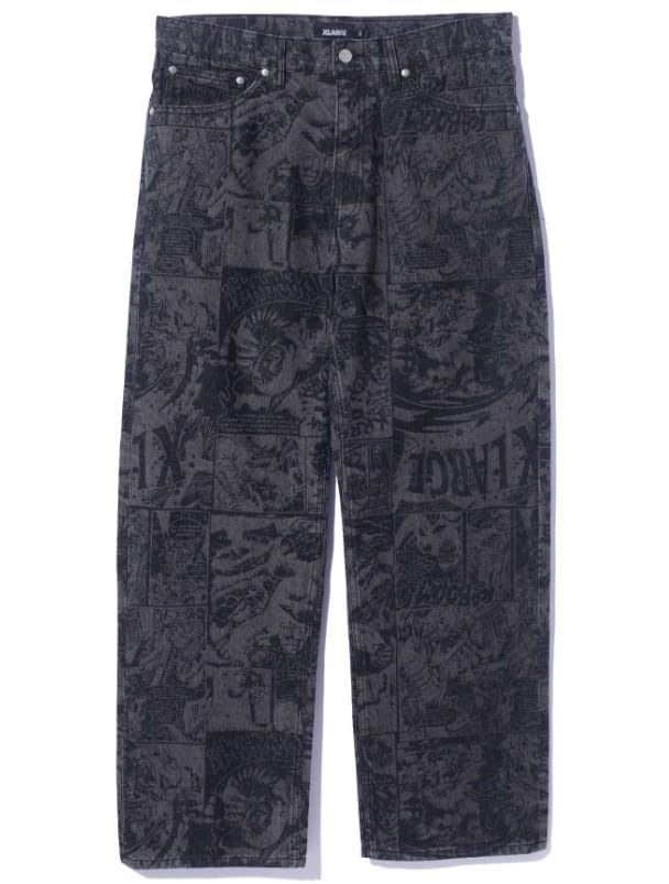X-Large - Comic Black - Denim Pants (Size 32)