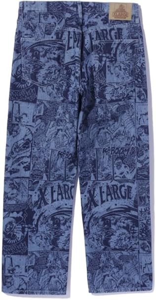 X-Large - Comic Blue - Denim Pants