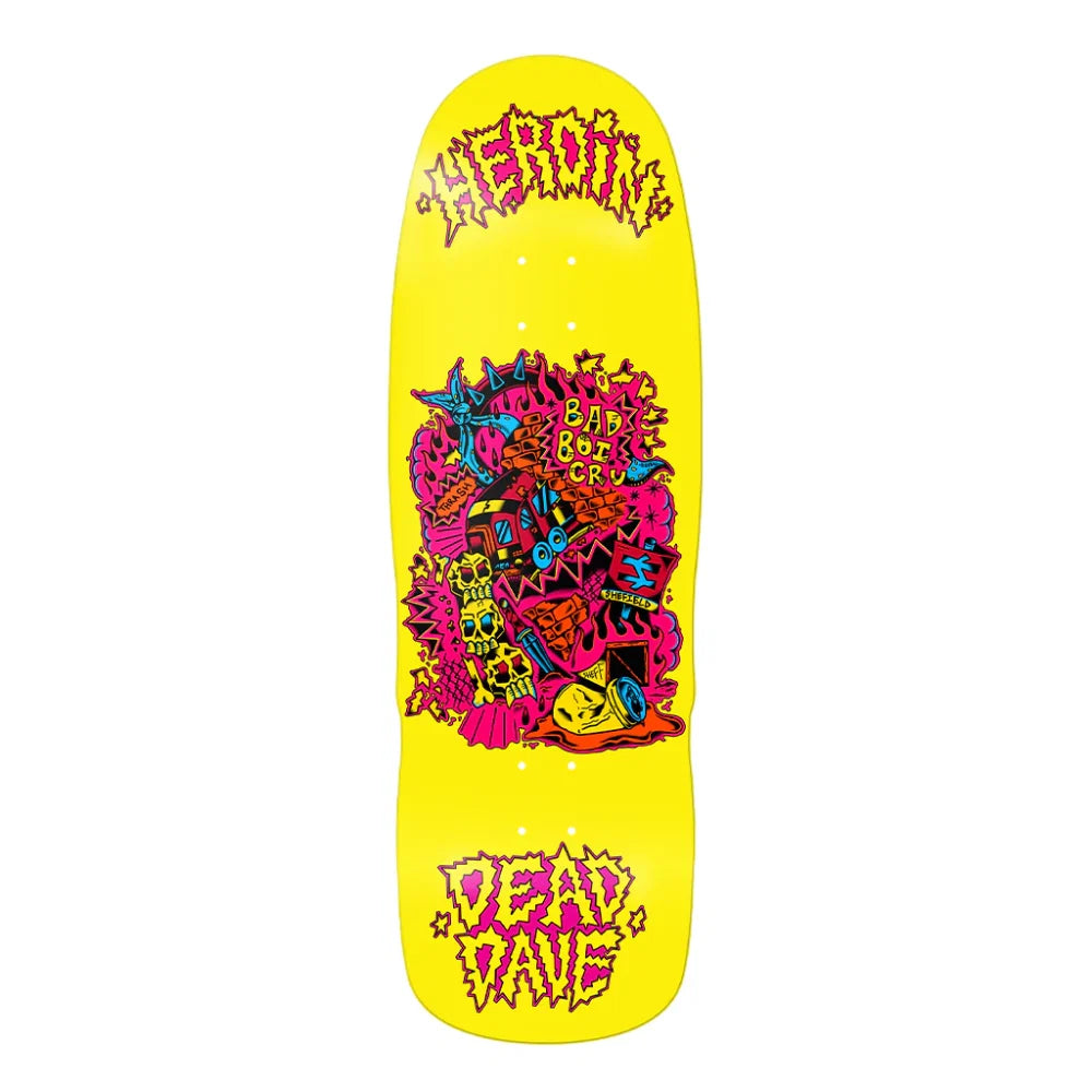 HEROIN 10.125 - Dead Dave Trainlines - Skateboard Deck