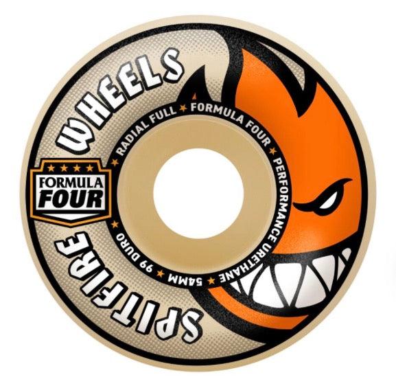 Spitfire F4 54mm -  Radial Full 99D - Skateboard Wheels