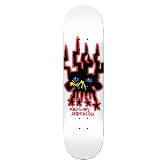 Krooked 8.38 - Skull King Manderson - Skateboard Deck