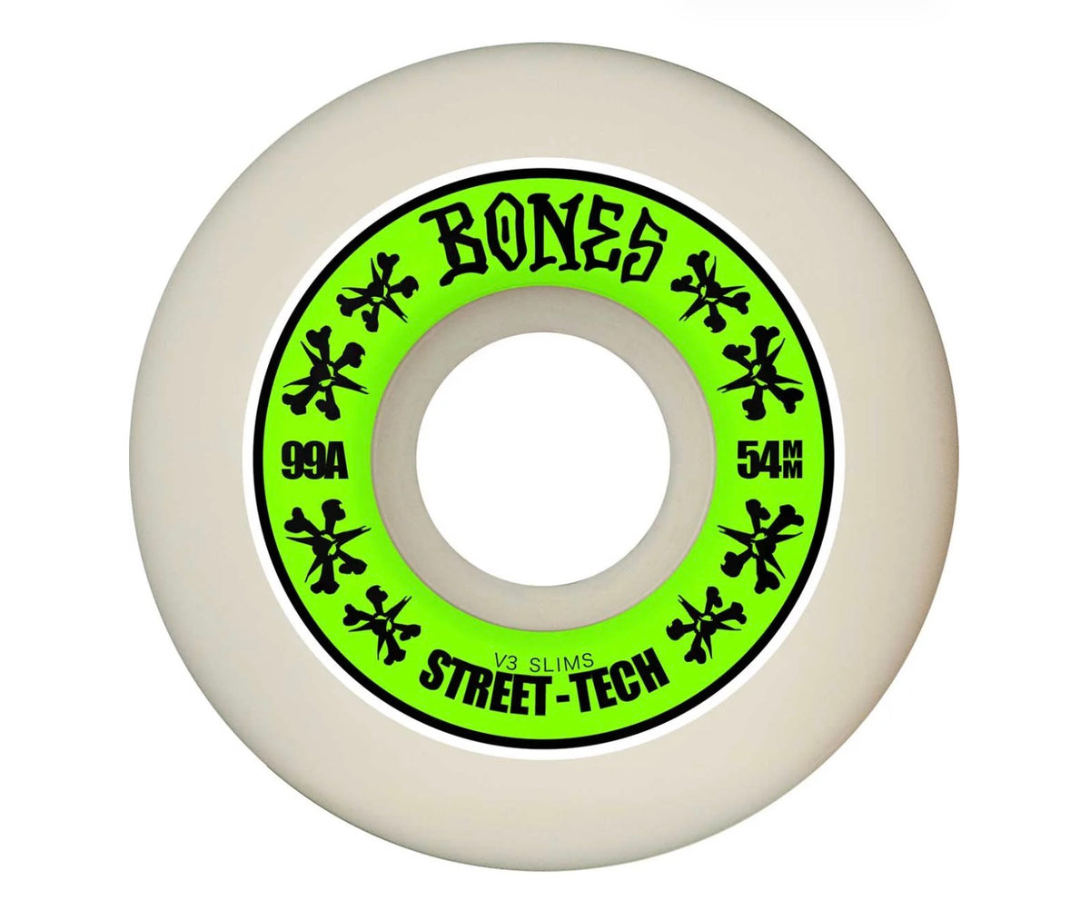 Bones 54MM - Street-Tech V1 99A - Skateboard Wheels