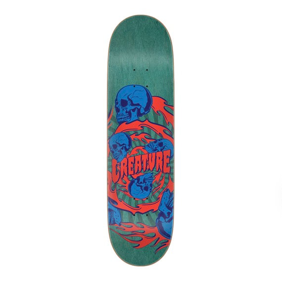 Creature 8.53 - Spiral Skull - Skate Deck