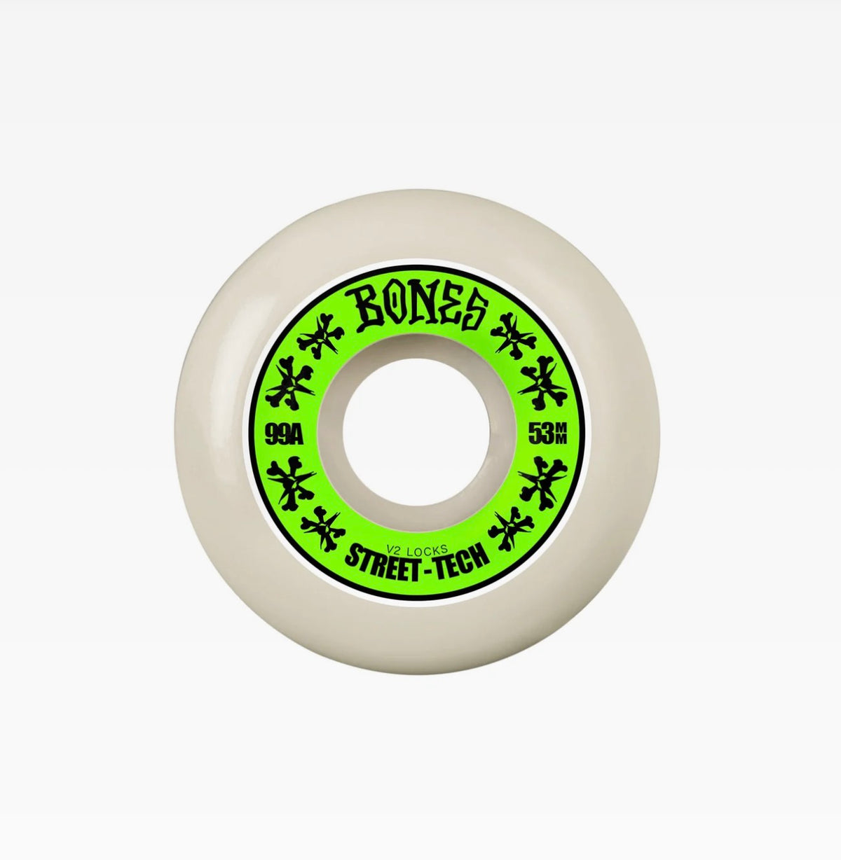 Bones 53MM - Street-Tech V2 99A - Skateboard Wheels