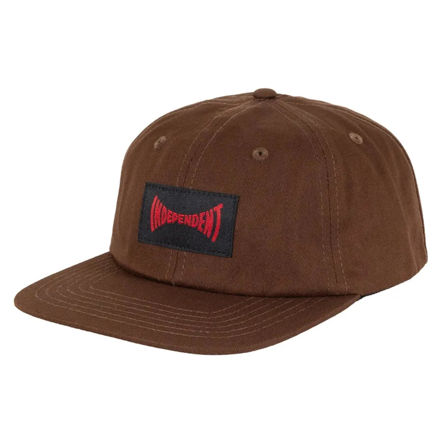 Independent - Span 6-Panel Strap Back Cap - Dark Brown