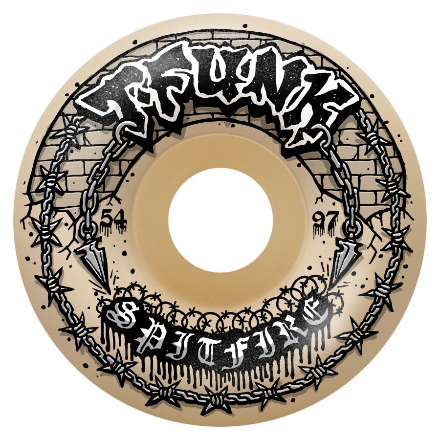 Spitfire F4 54mm - 97D TFUNK RAW NAT - Skateboard Wheels