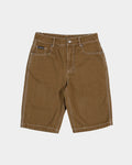 Santa Cruz Baggy Fit Jean Shorts (BROWN) - Dead Diners Arch Jean Shorts