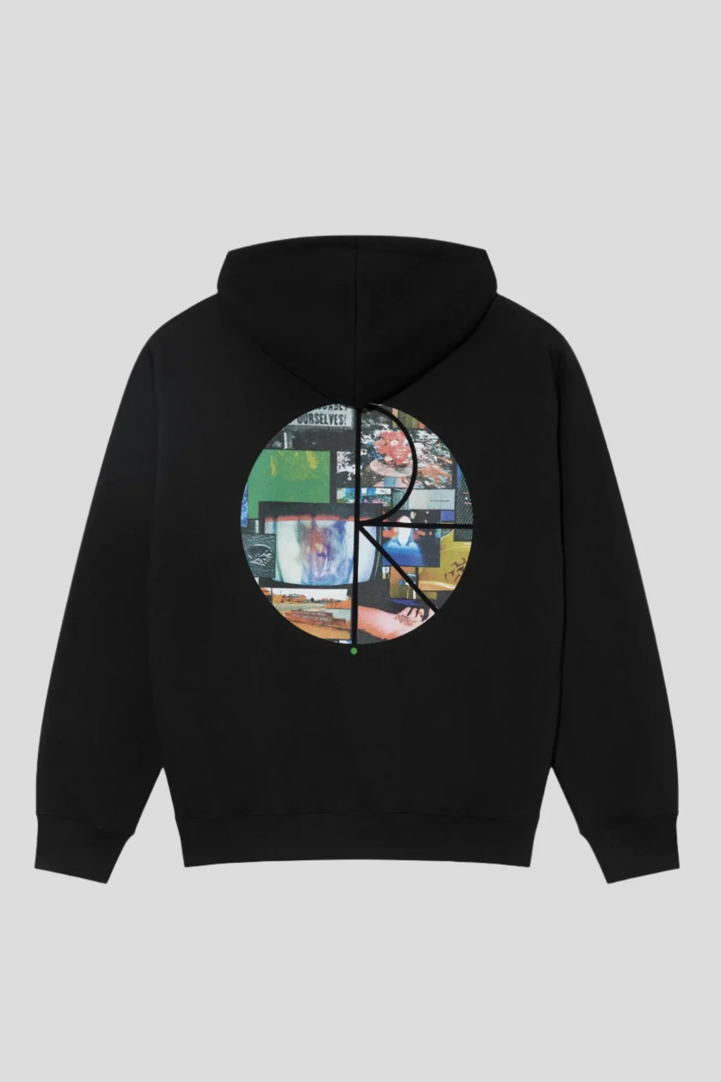 Polar Skate Co. - Dave Hoodie Fill Logo Ourselves Collage Black - Hoodie