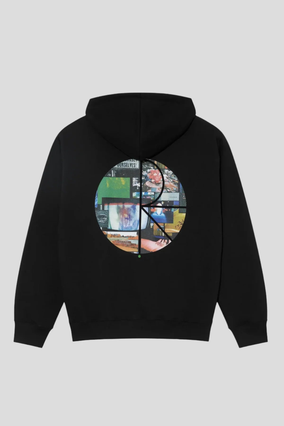 Polar Skate Co. - Dave Hoodie Fill Logo Ourselves Collage Black - Hoodie