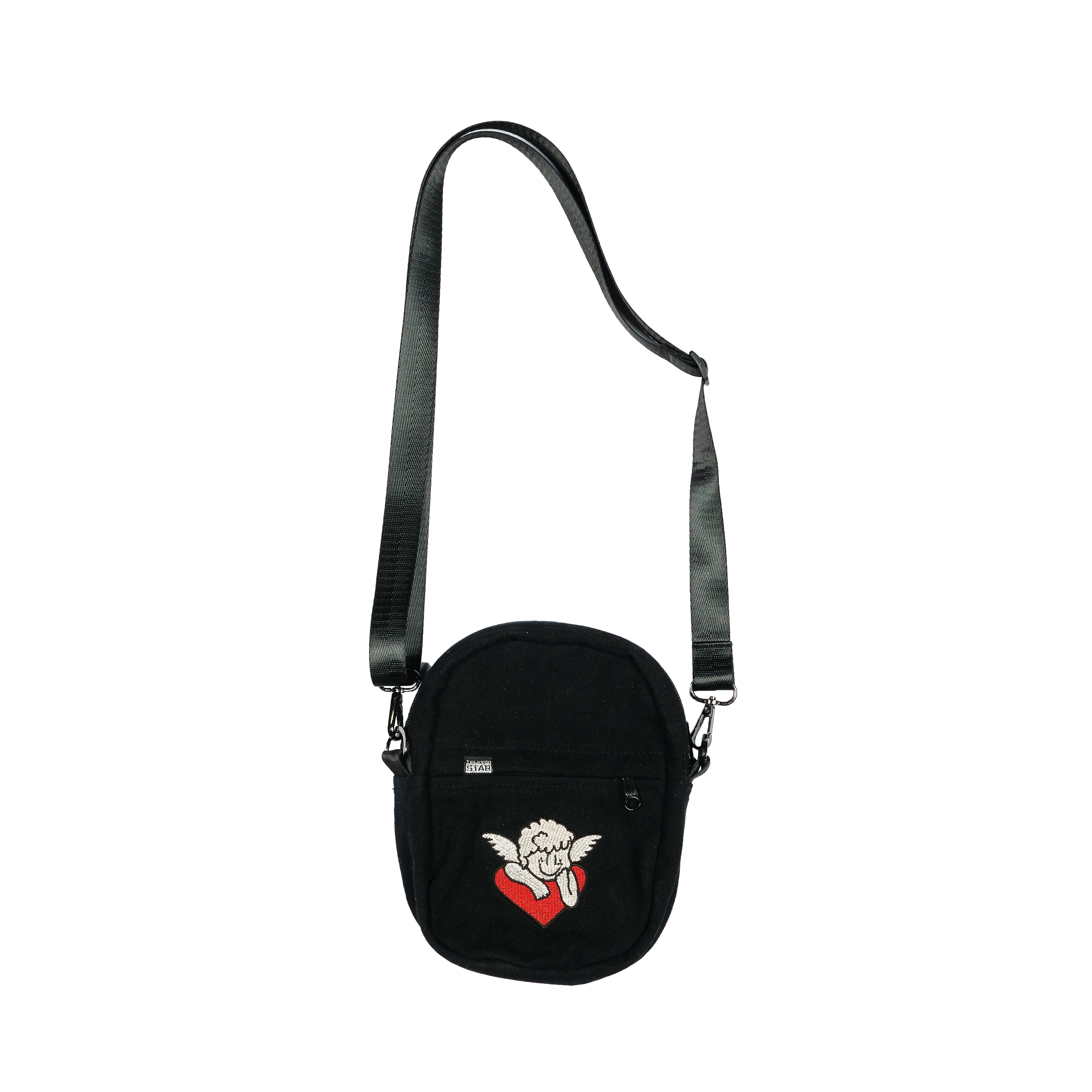 Televisi Star - JET BLACK DENIM PINKLOVE - Slingbag