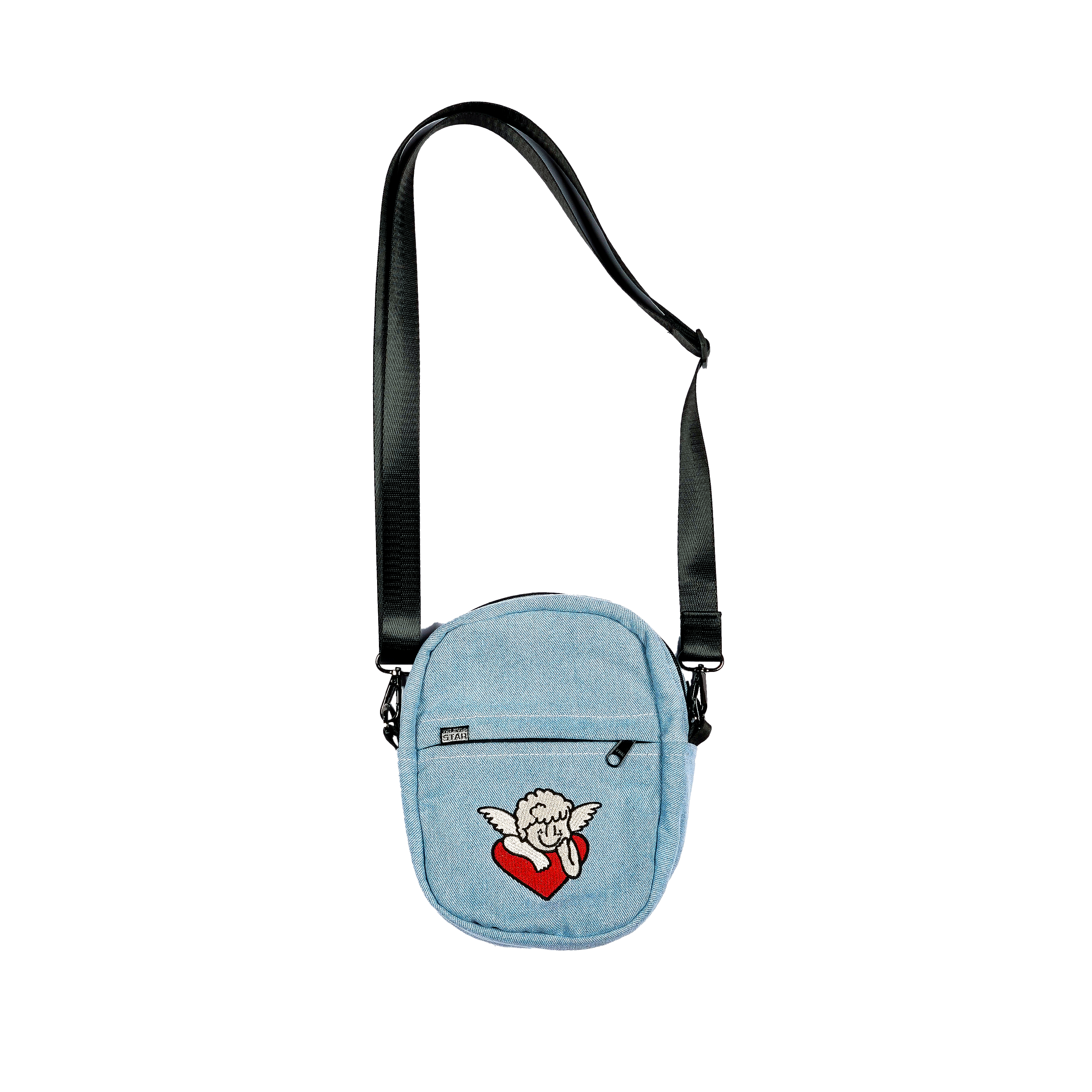 Televisi Star - LIGHT BLUE DENIM PINKLOVE - Slingbag