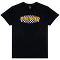 Thrasher Tee - Checkered Oval S/S (Black)