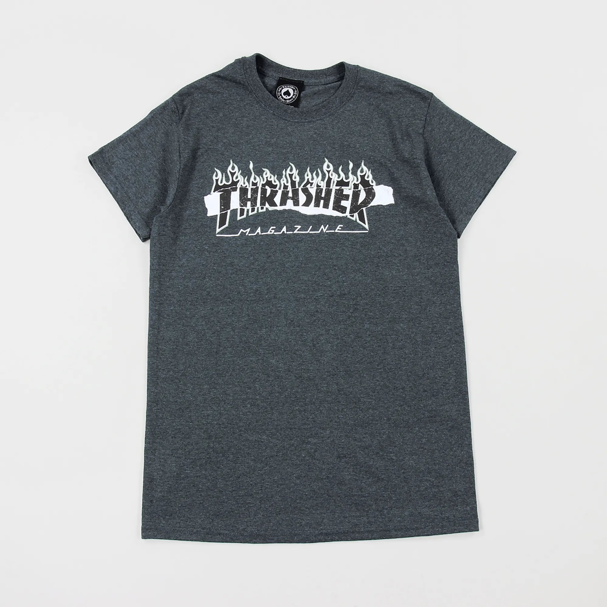 Thrasher Tee - Skate Mag Tee (Dark Heather)