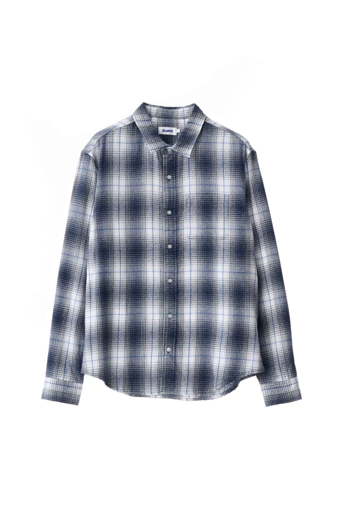 X-LARGE - Old English - Check Zip Shirt