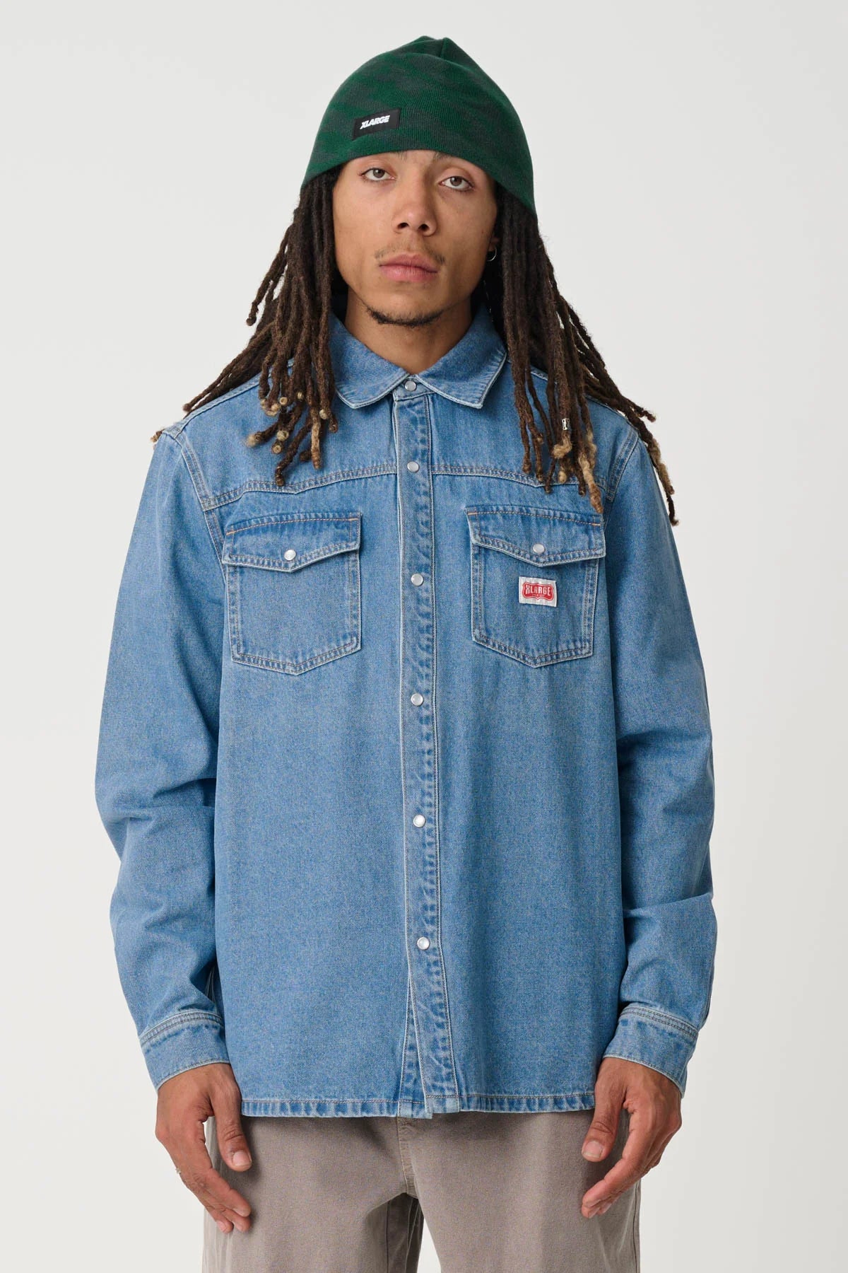 X-LARGE - Denim Western - L/S Shirt