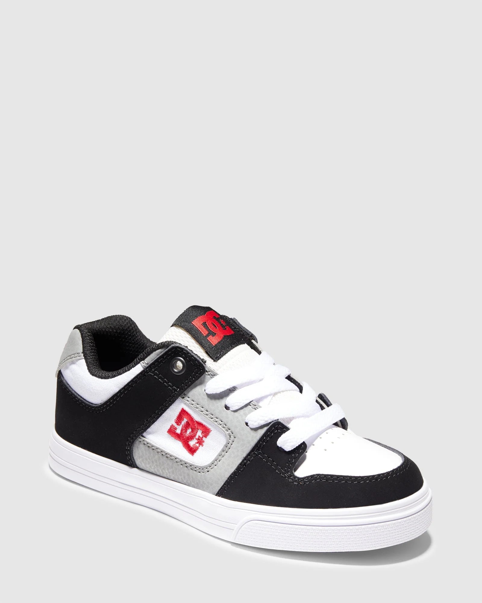 DC - Pure - Black/White/Red - Kids Shoes