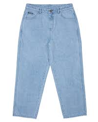 Santa Cruz - Winkowski 8ballr Comic Stack Baggy Fit Denim Jeans - Mid Blue