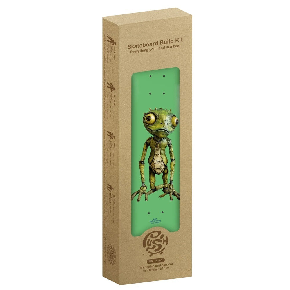 Push 7.5 - LIZARD GUY IN-COMPLETE - Complete Skateboard Deck