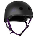 S-One Helmet - Black Matte/Purple Straps