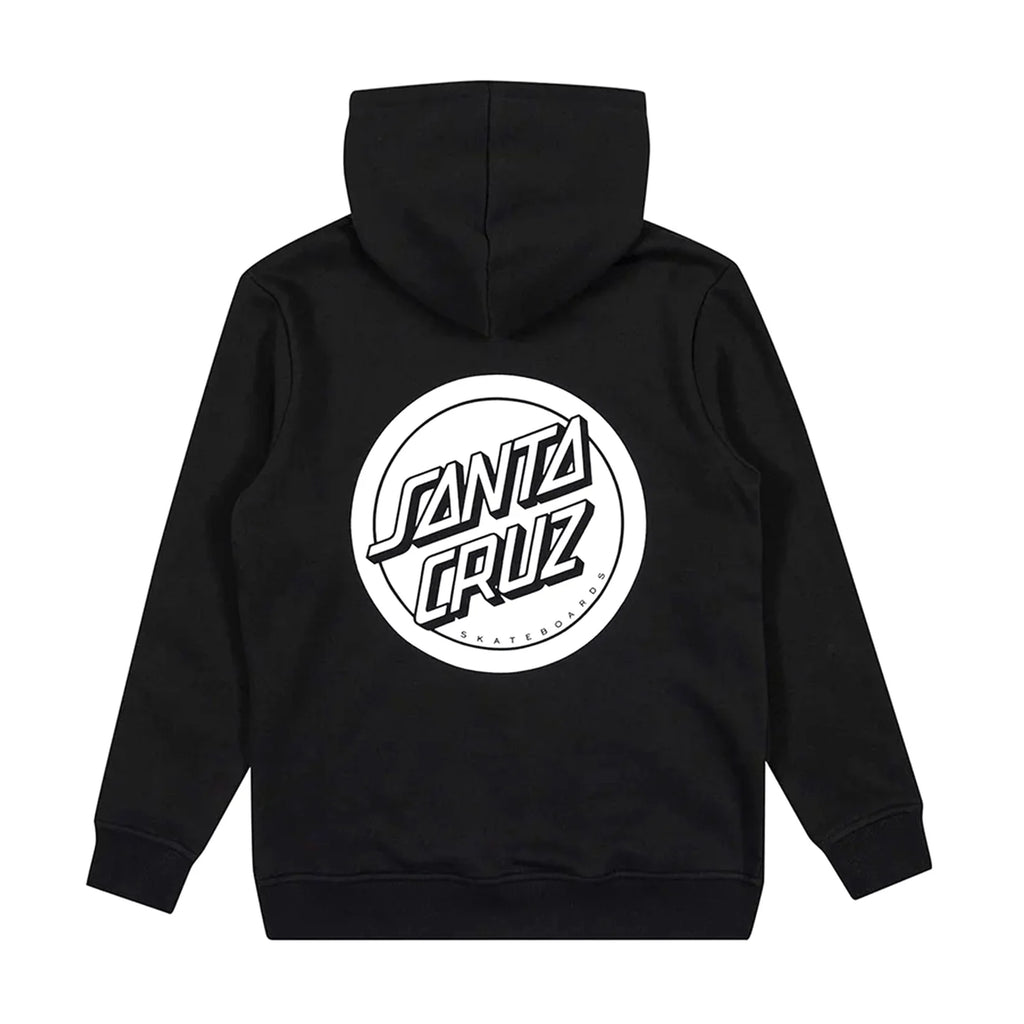 Santa Cruz - Reverse Dot Mono Youth Hoodie - Black