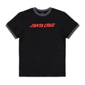Santa Cruz - Spray Strip Front Youth Tee - Black