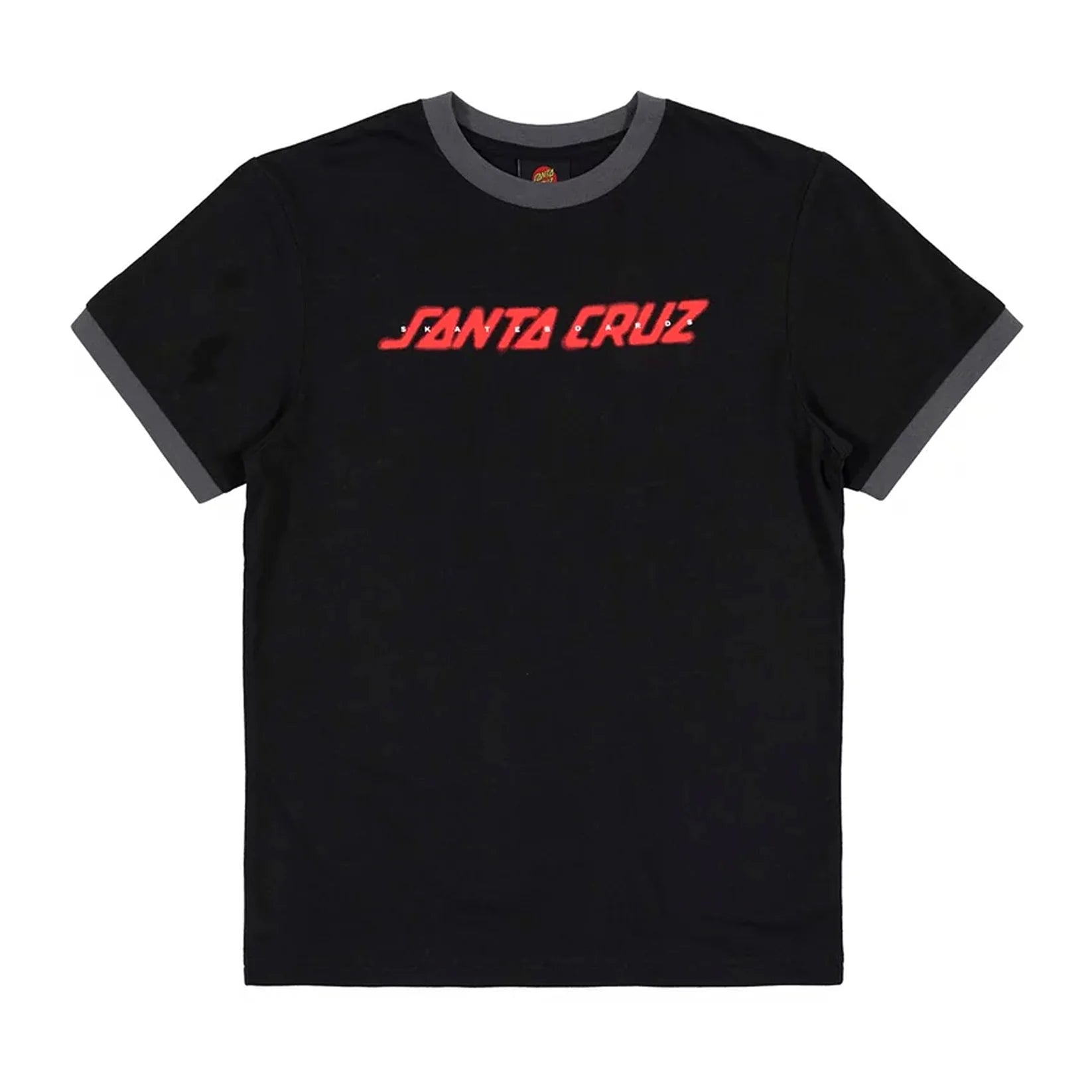 Santa Cruz - Spray Strip Front Youth Tee - Black