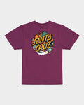 Santa Cruz - Space Dot Maroon - Youth Tee - Size 14