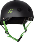 S1 Lifer Helmet - Matte Black/Green Straps