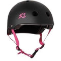 S1 Lifer Helmet - Matte Black/Pink Straps