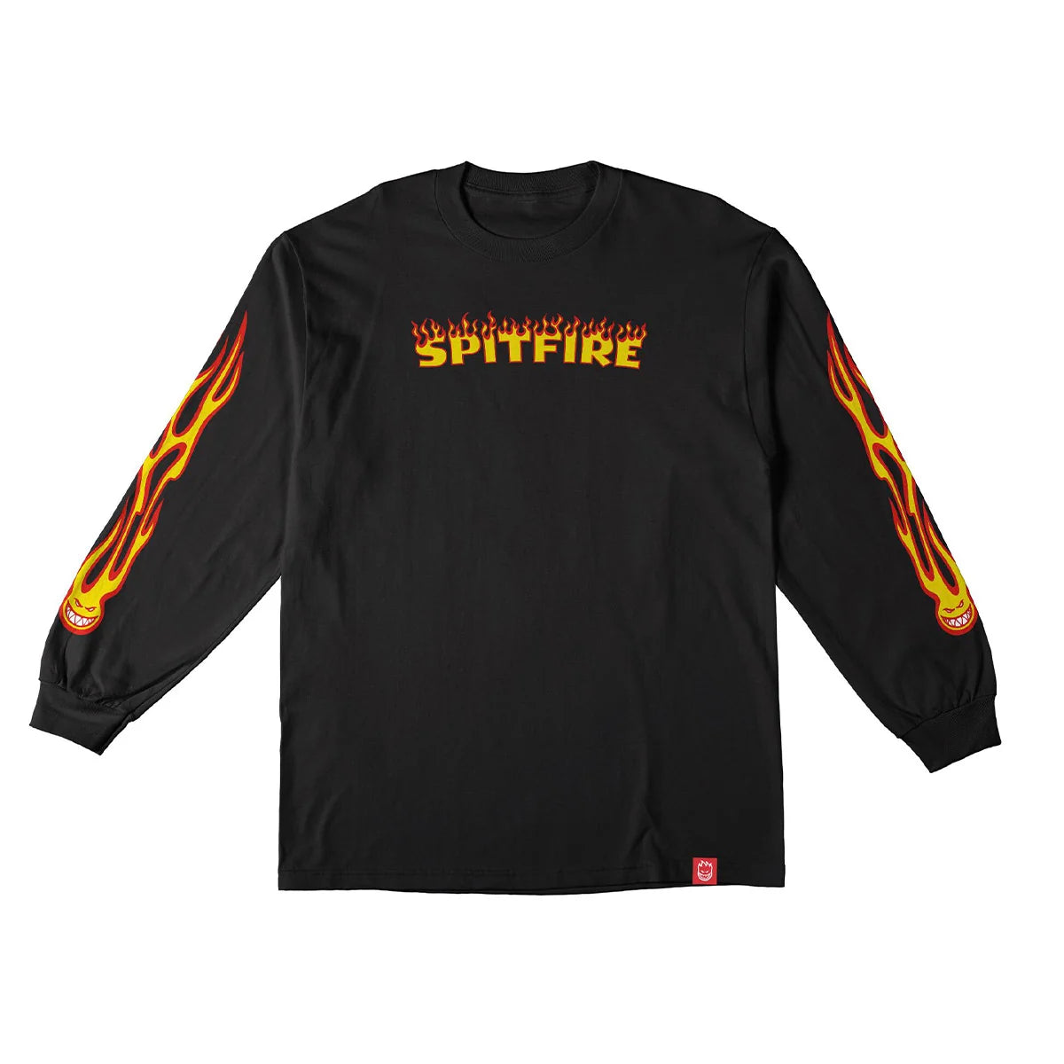 Spitfire - LONGSLEEVE HOTROD SLEEVES - Black/Yellow
