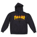 Thrasher - YOUTH FLAMES HOODY - Black