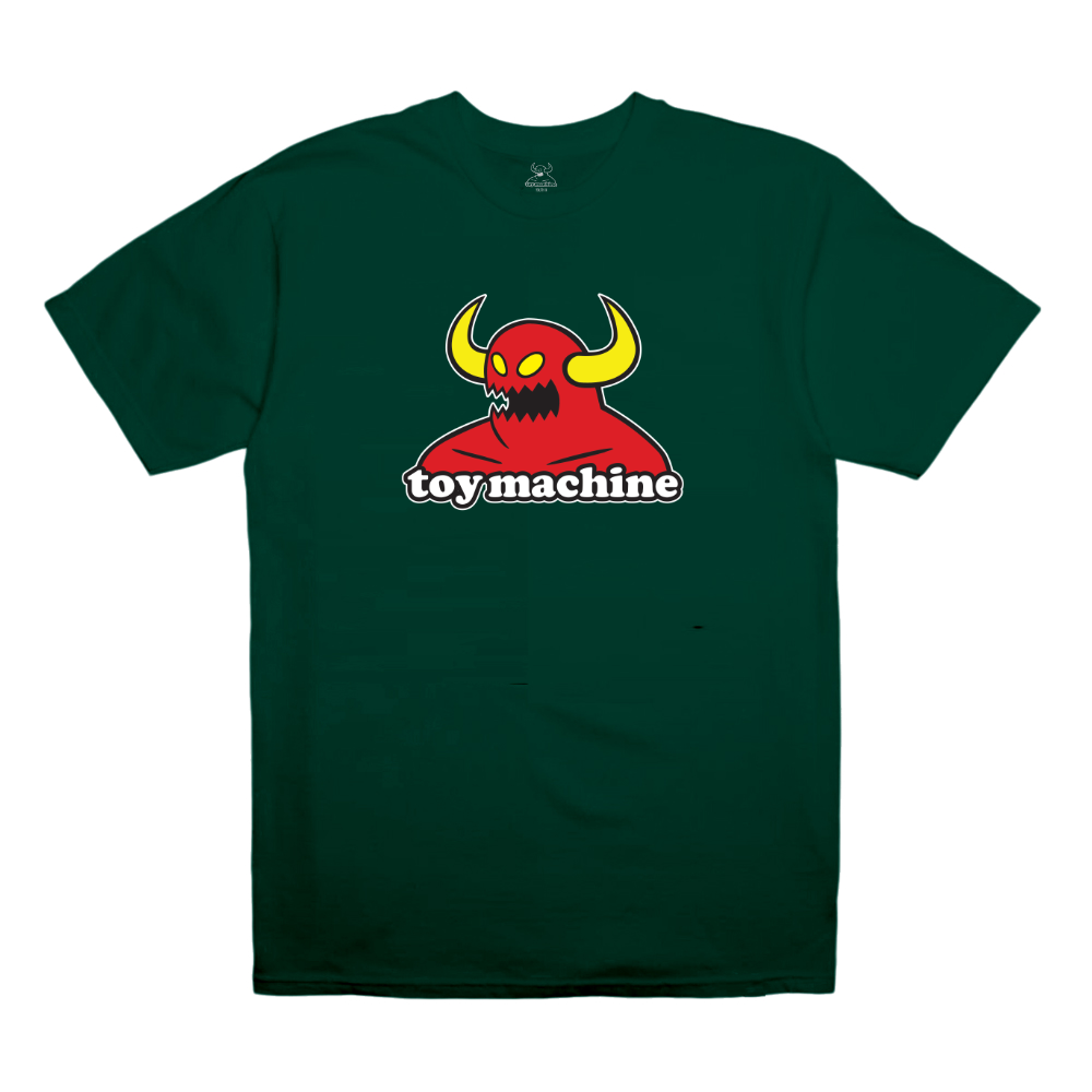 Toy Machine - Monster Forest Green - Tee - Size Youth 14