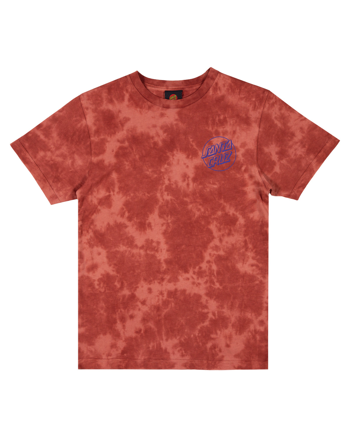 Santa Cruz - Opus Screaming Hand Mono - Red Tie Dye Tee - Size 12