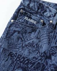X-Large - Comic Blue - Denim Pants